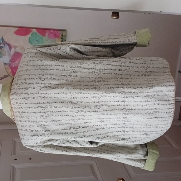 A People United jacket long sleeve button front reversible collar khaki green M - Picture 12 of 12